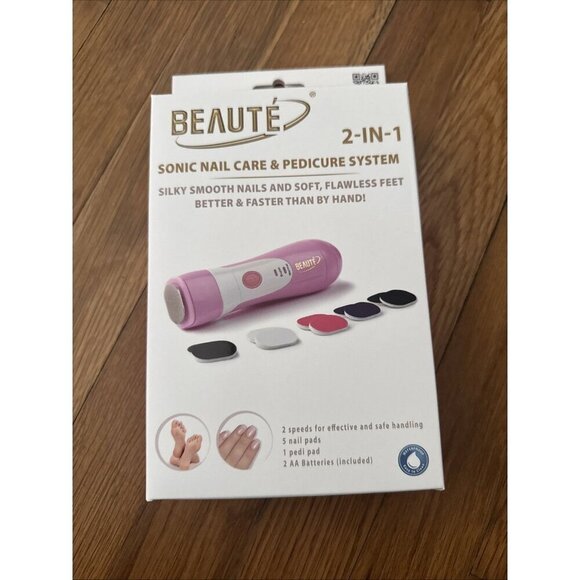 Beaute Other - Beaute 2-In-1 Sonic Nail Care & Pedicure System